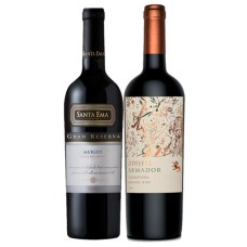 Pack 6 botellas Santa Ema Gran Reserva Merlot  + 6  botellas Odfjell Armador Carmenere ($5.990 c/u)