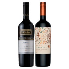 Pack 6 botellas Santa Ema Gran Reserva Merlot  + 6  botellas Odfjell Armador Cabernet Sauvignon ($5.990 c/u) 