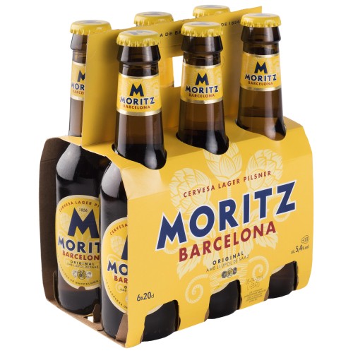 24 Cervezas Española Moritz 200 cc ($416 c/u) 