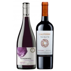 Pack 6 botellas Caliterra Tributo Cabernet Sauvignon + 6 Veramonte Reserva Pinot Noir 