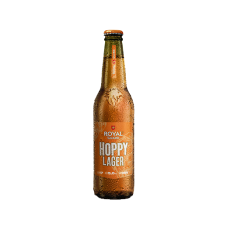 Caja de 24 unidades Cerveza Royal Hoppy Lager 355 ml. ($790 c/u)