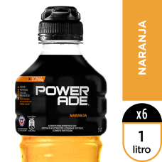 Caja de 6 unidades Powerade  1.000cc Naranja (deportivas - Isotonicas)