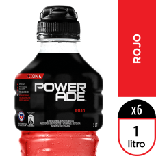 Caja de 6 unidades Powerade  1.000cc Roja (deportivas - Isotonicas)