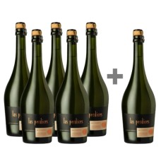 Caja de 6 Espumantes Brut Nature Las Perdices, Método Tradicional. Argentino 5*6, 
