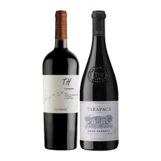 TPack 6 botellas TH Undurraga Carménère + 6 botellas Tarapacá Gran Reserva Cabernet Sauvignon ($6.990 c/u)